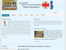 Tablet Screenshot of karate-komancza.pl